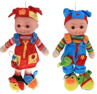 Muñeco didactico de tela para Aprender a vestirse Educativo